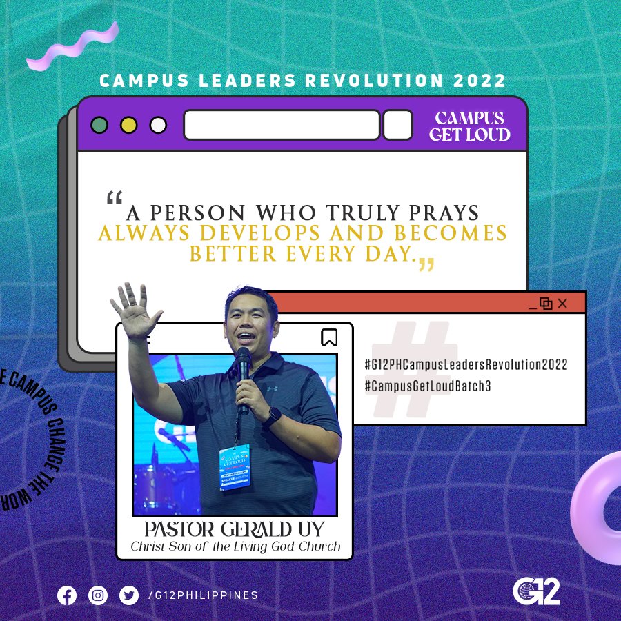 G12 - We should not regard our time with God as a small thing in our ...