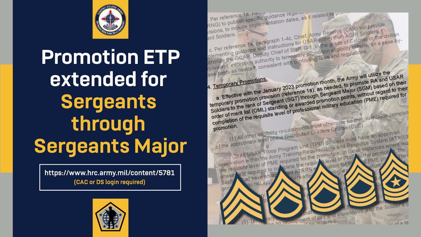 The temporary... - U.S. Army Human Resources Command