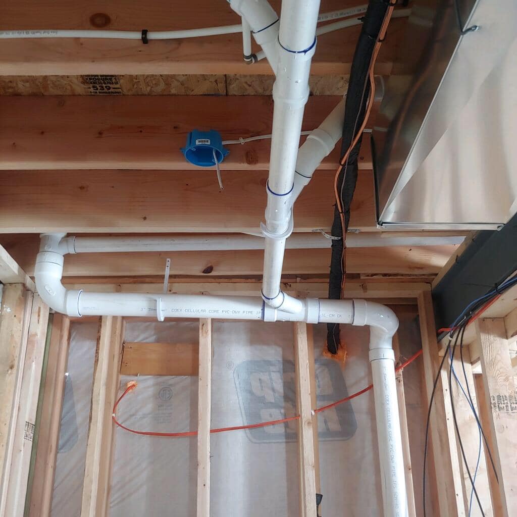 New house top rough-in, Drain,... - All City Root'r Inc.