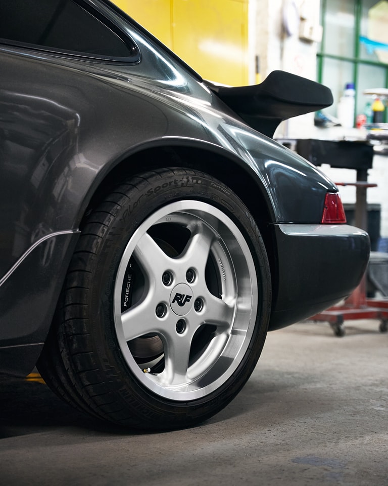 A very special 911 933 RUF in for full wheel refurbishment. We powder ...