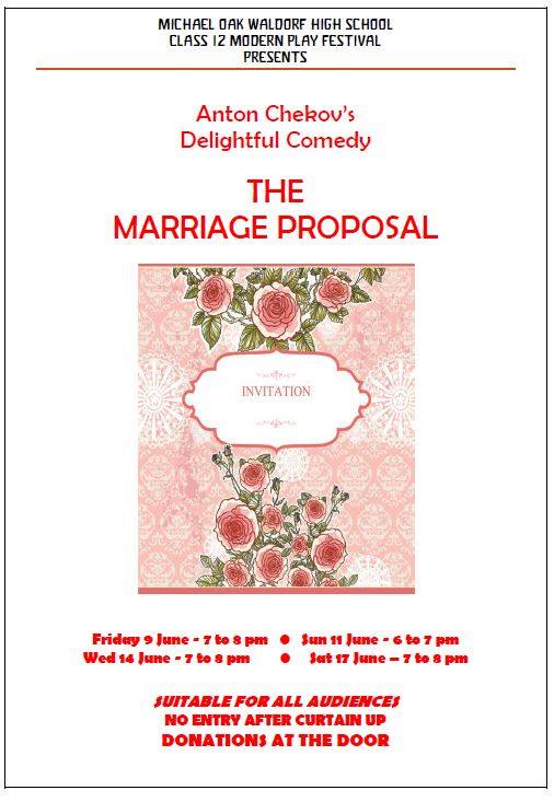 Michael - The Marriage Proposal by Anton Chekhov, written in 1888-1889 ...