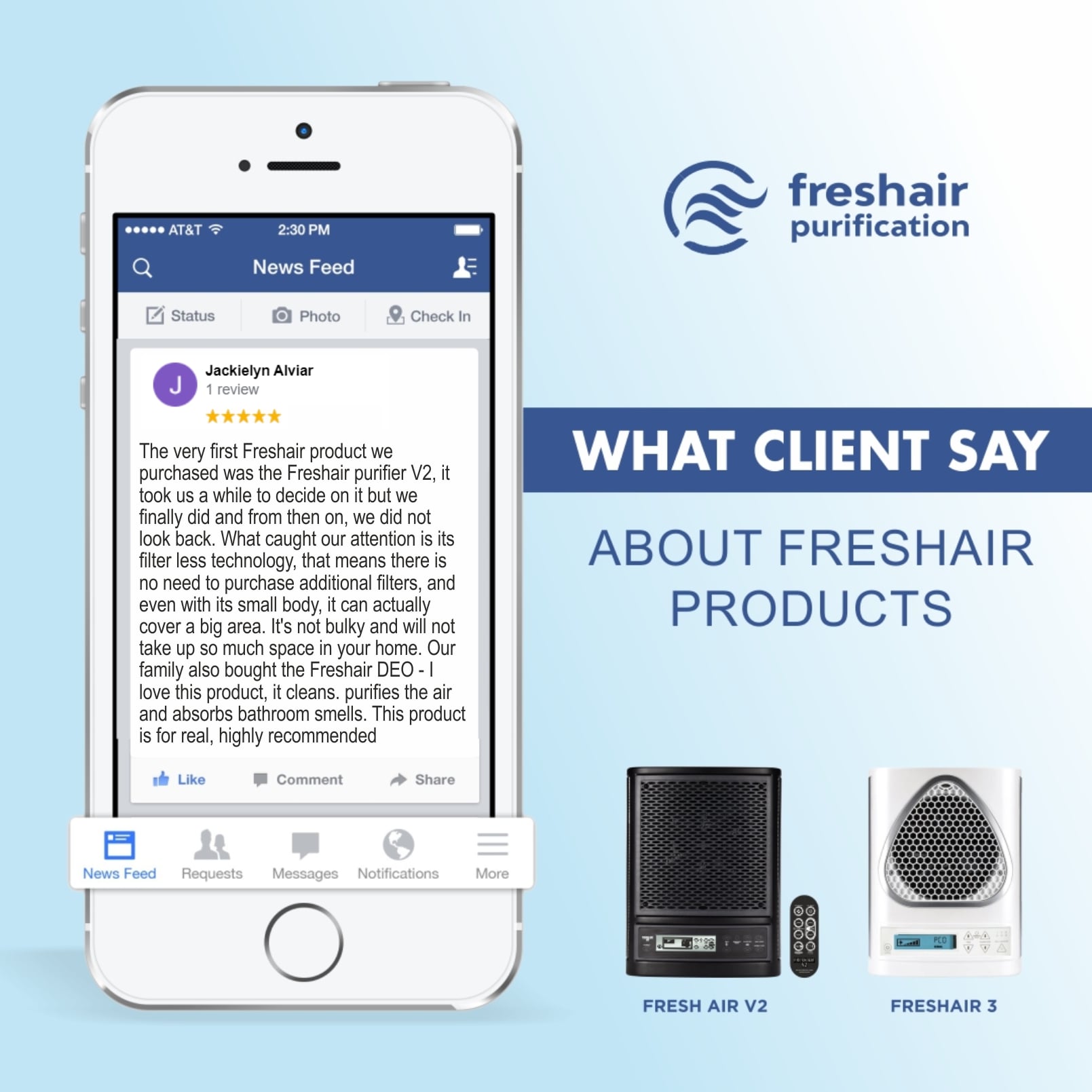 We love customer... - Freshair Purification Solutions