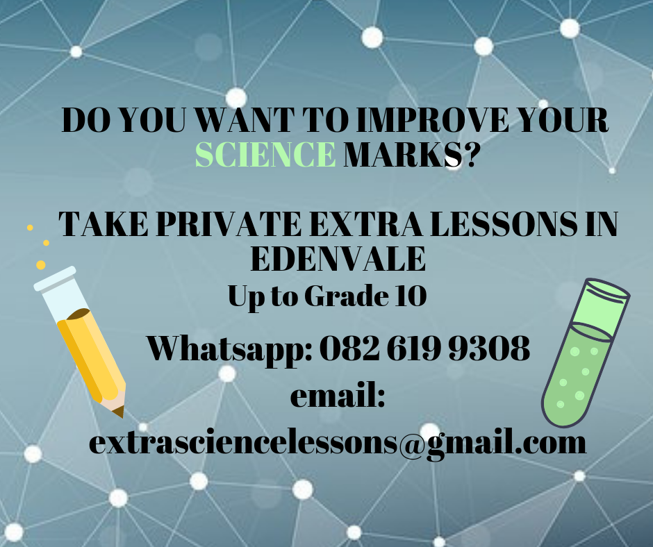 Extra Science Lessons Edenvale