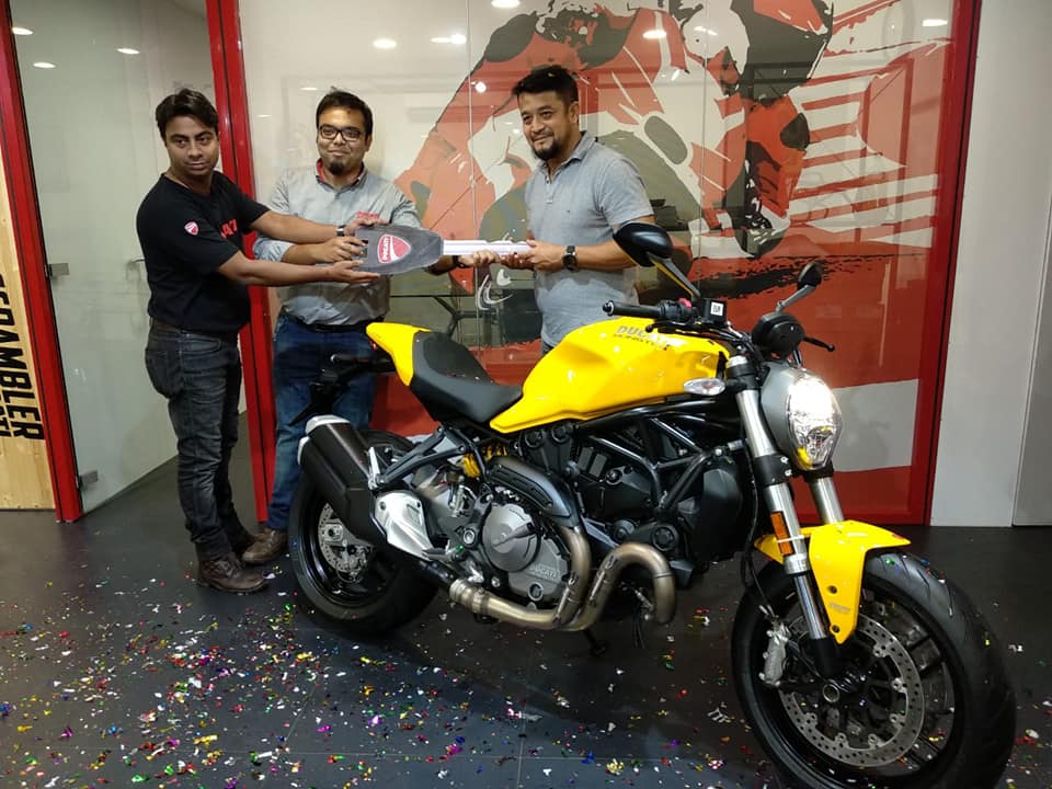 Congratulations to Mr.Huzaifa... - Ducati-Mohan Motor Kolkata