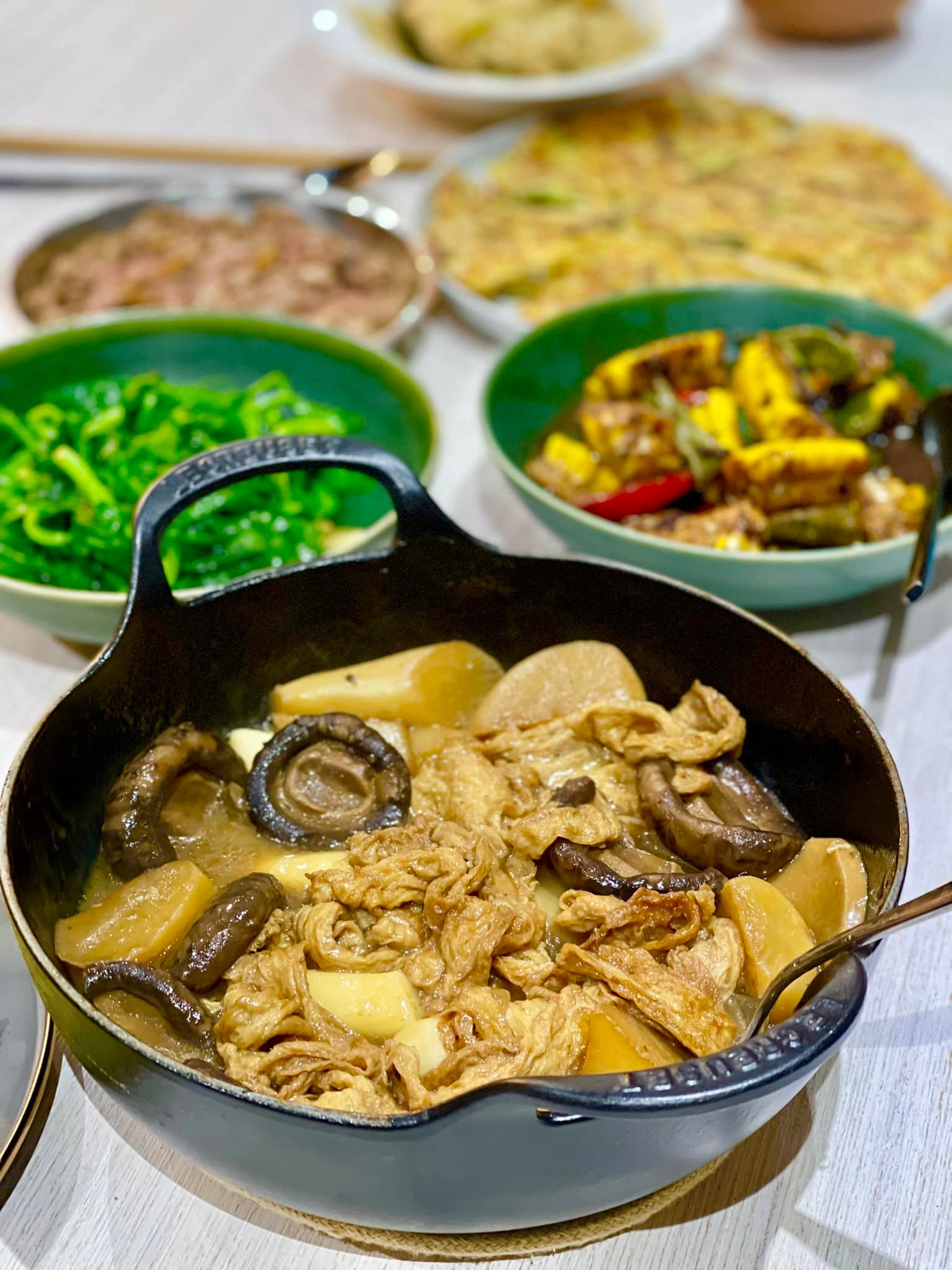 今天一早素爸已說要食昨天做的 #自家製炸枝竹... - 素媽媽美麗日記 Veggie Mom Diary