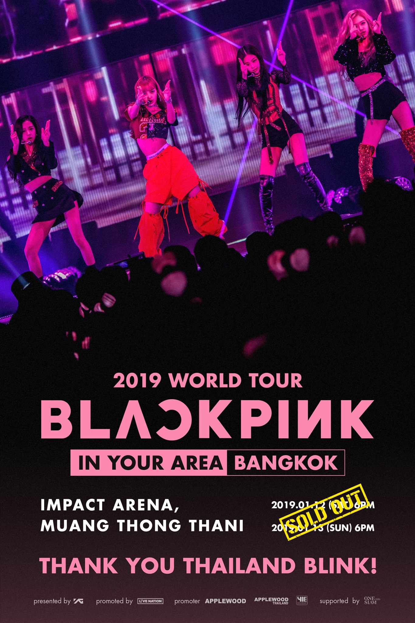 BLINKS in Thailand, you are so amazing! BLACKPINK 2019 WORLD TOUR