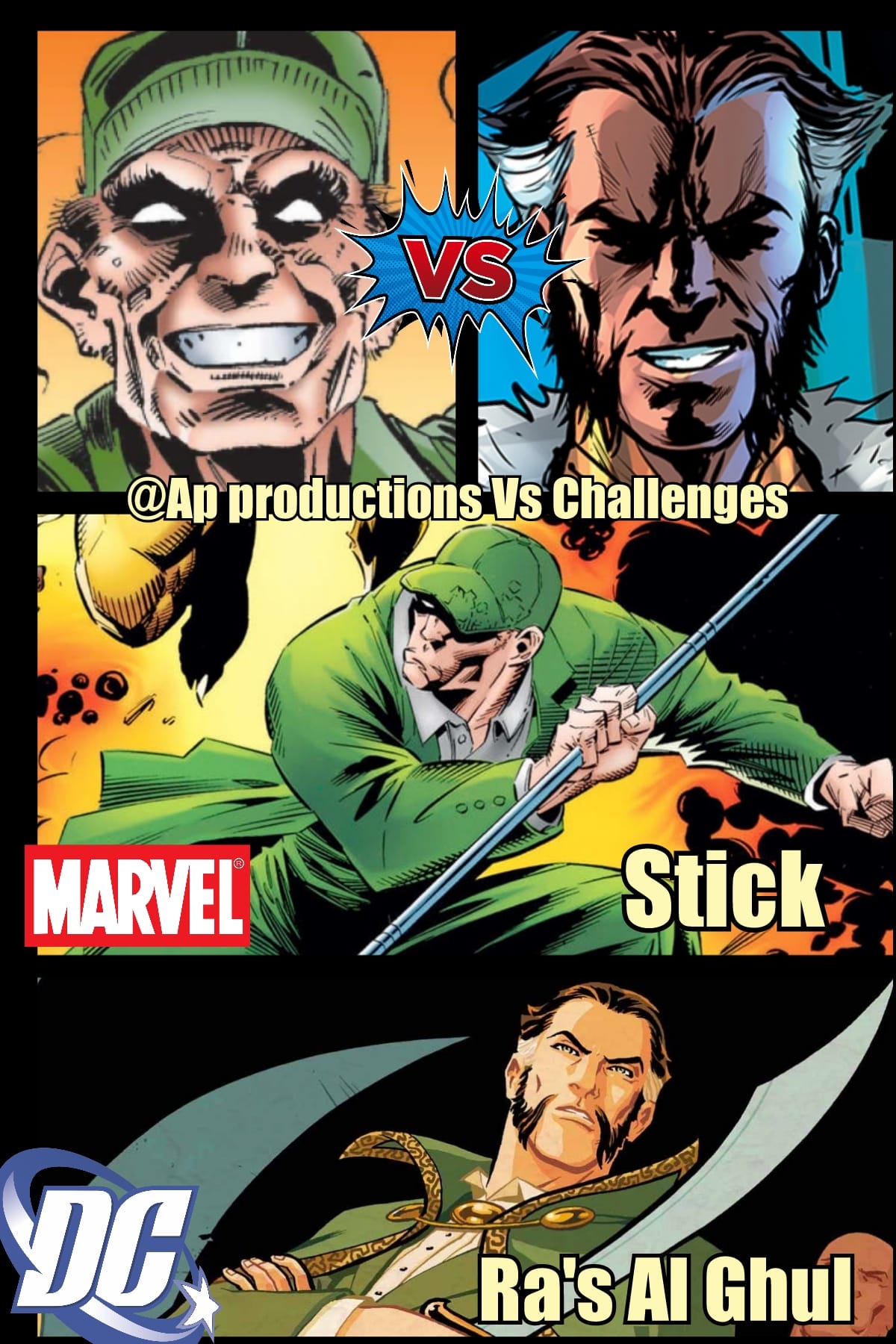 Marvel vs DC - Ra's Vs Stick who wins and why.. location... | Facebook