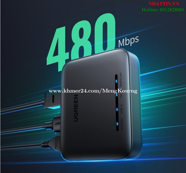 Server Di Stampa Wireless USB Con LAN E Bridge 10/100 Mbps – Compatibile Con Windows E MacOS, Supporta Fino A 4 Stampanti