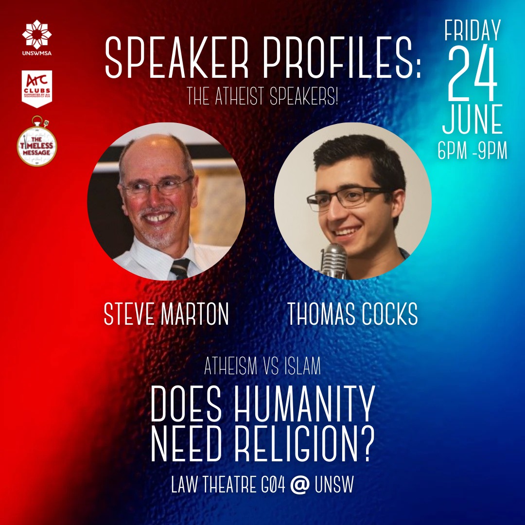 ATHEISM VS ISLAM... - UNSW Muslim Students' Association | Facebook