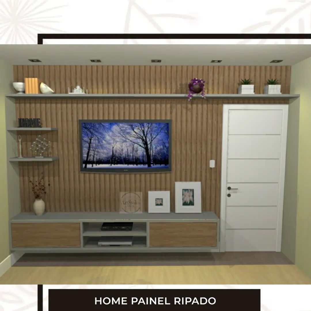 Home Painel Ripado parede inteira ou... - Art Stoko Design