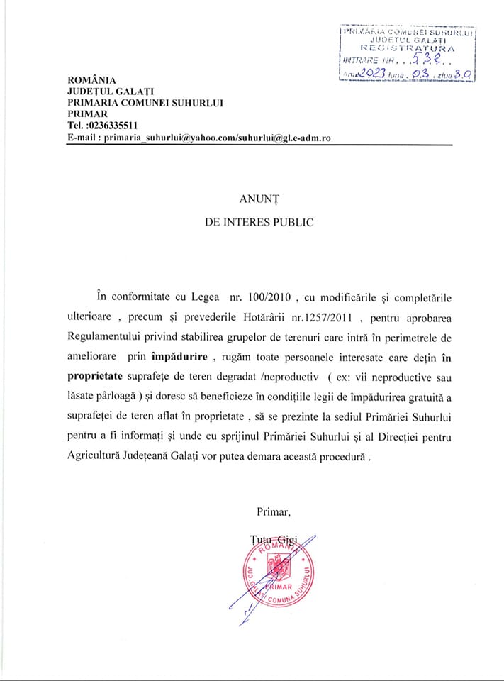 Primaria Suhurlui | Suhurlui