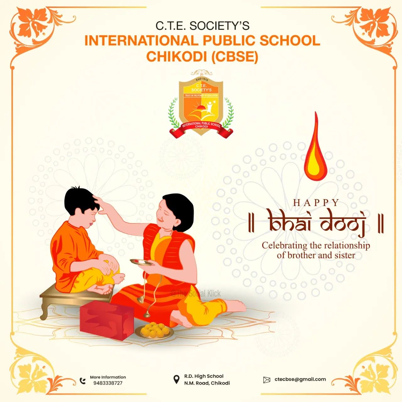 CTE IPS Chikodi - HAPPY Bhai Dooj Celebrating the... | Facebook