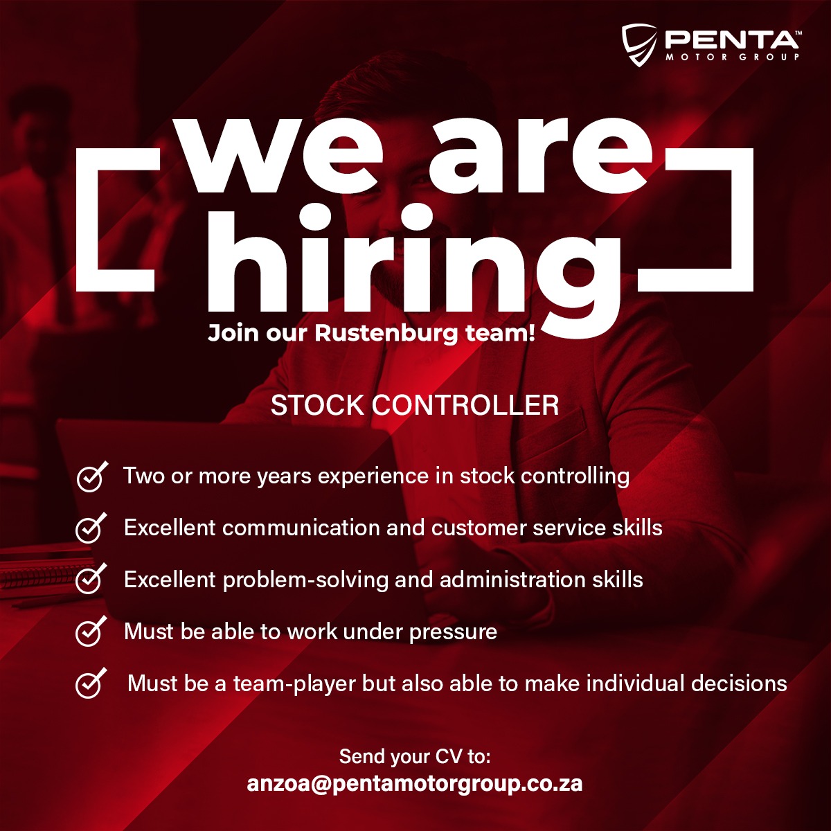 We are hiring! Join the Penta... - Penta Suzuki Rustenburg | Facebook