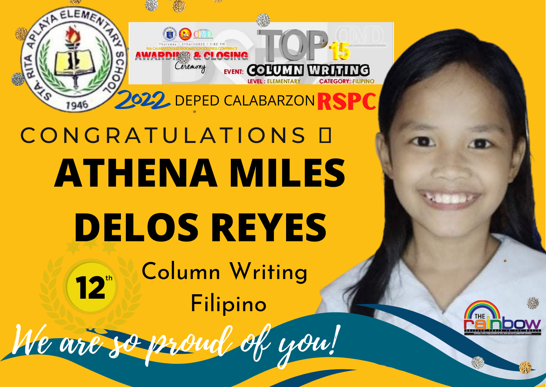 DepEd Tayo Sta. Rita Aplaya ES - Batangas City - Isang masayang pagbati ...