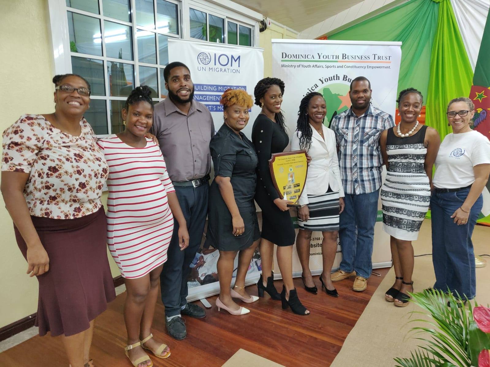 IOM Dominica - From left to right: Kerry-Ann Remie-Timothy (DYBT ...