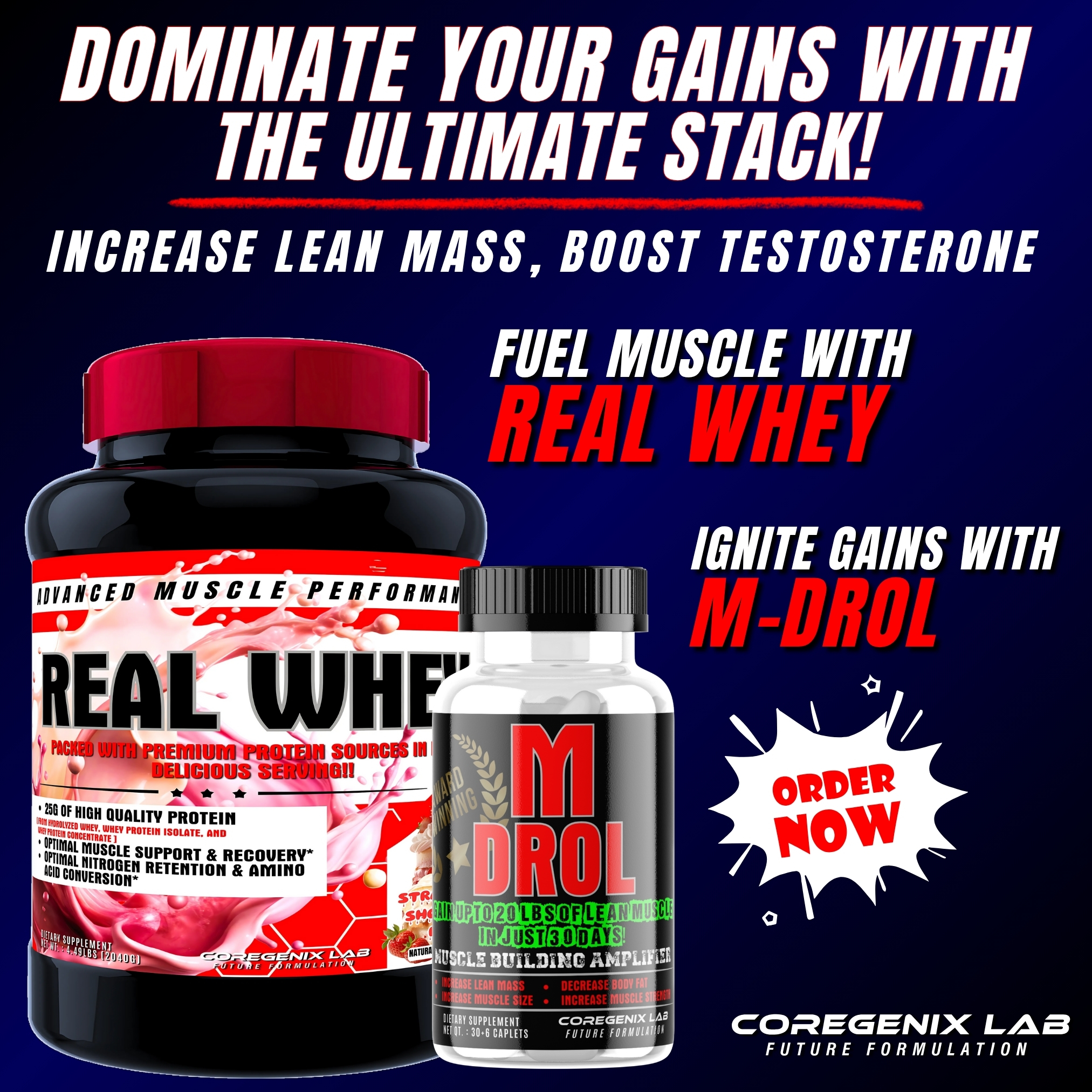 Coregenix Lab - Introducing the Muscle Building Stack by... | Facebook