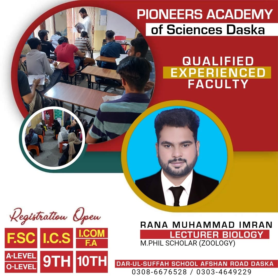 Sir Rana Muhammad Imran Sb.... - Pioneers Academy Of Sciences