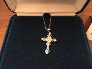 Jackie Kennedy Snowflake Winter Crystal Necklace Replica by