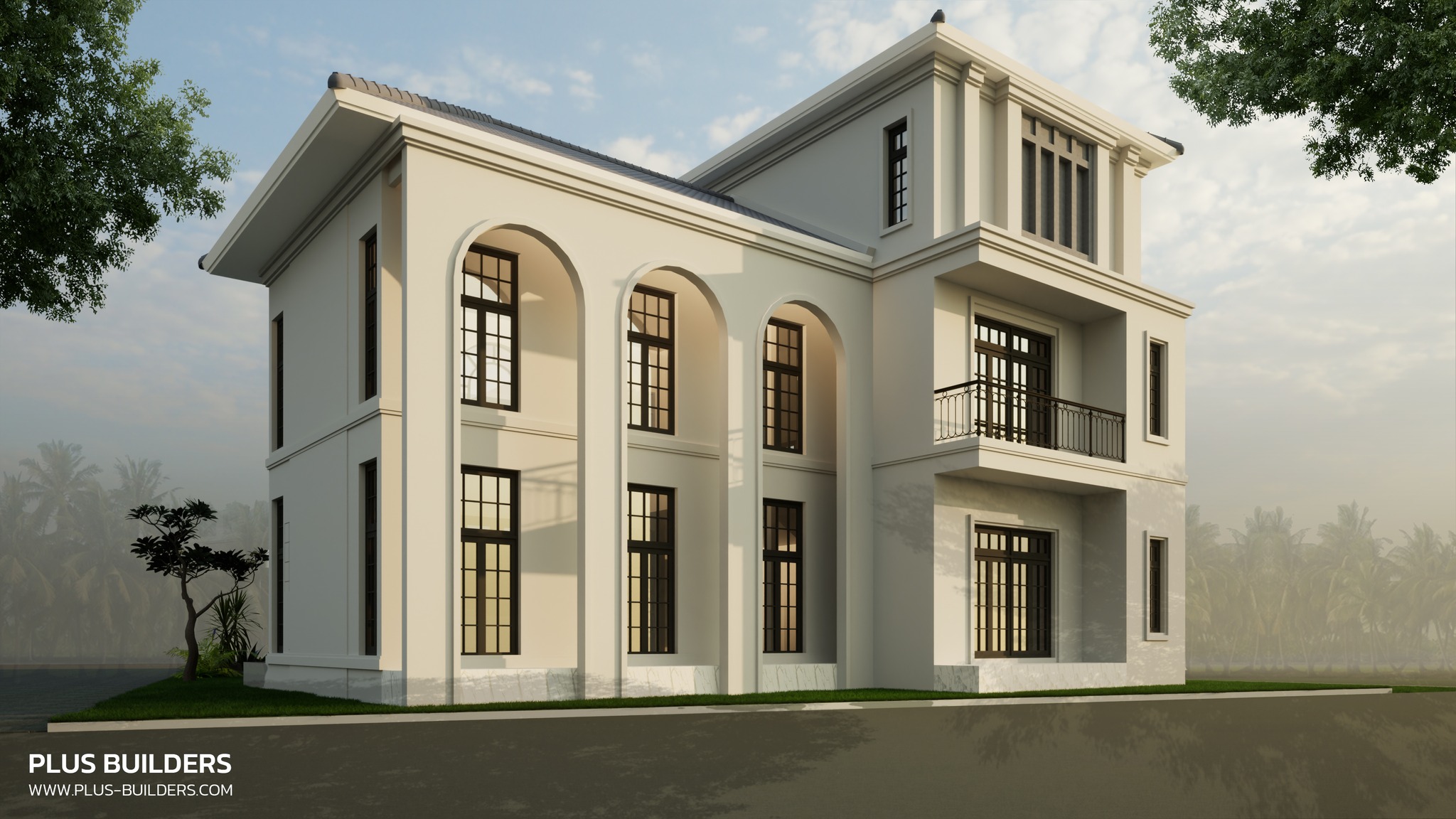 🏠 บ้านพักอาศัย 2 ชั้น >... - PLUS BUILDERS บริษัทรับสร้างบ้าน