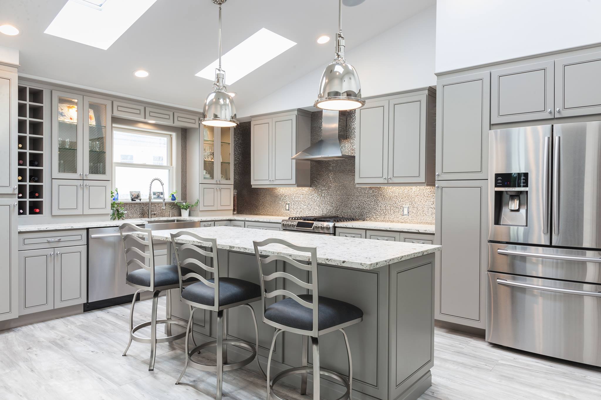 Intra Flooring - Blue is one of our favorite kitchen colors for ...