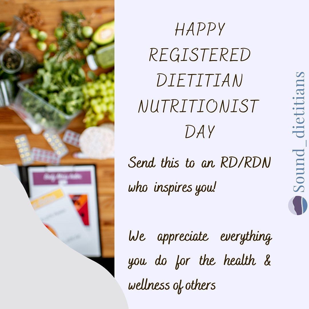 Happy RD/RDN day from the team at... - Sound Dietitians LLC