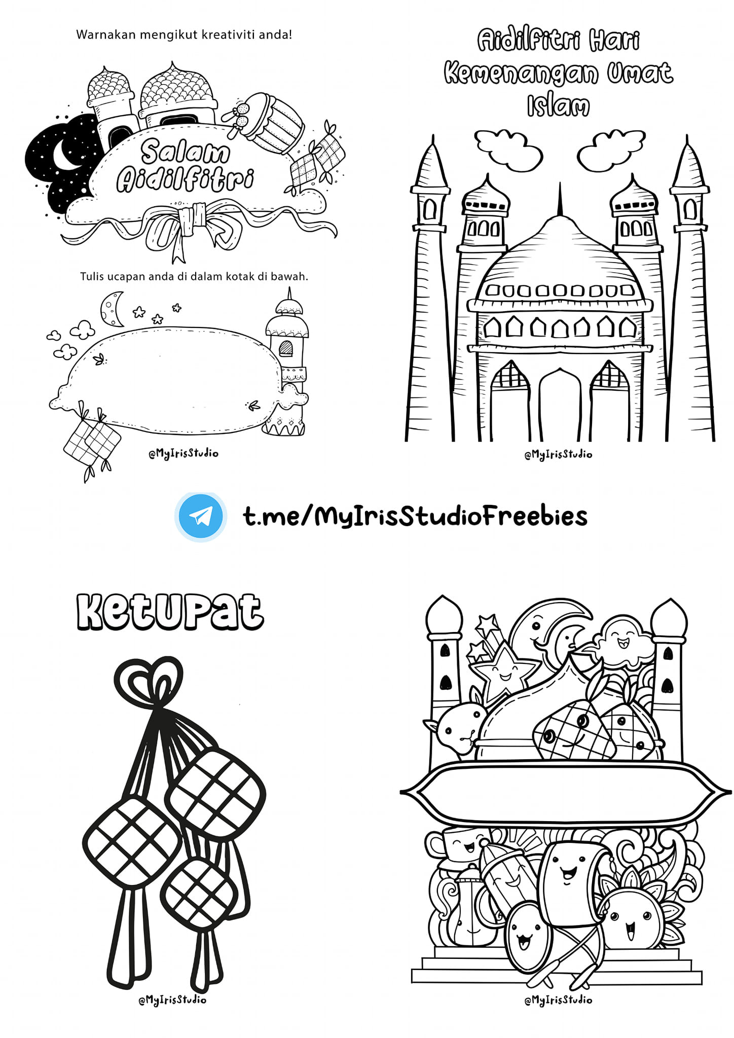 Jom kita mewarna tema Hari Raya 🥰😘... - MyIris Collections | Facebook