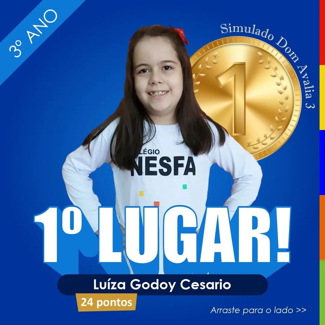 Colégio NESFA - 🏆 3º ANO: Ranking do Simulado Dom Avalia 3...