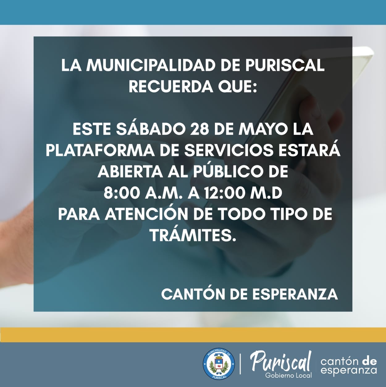 YA ABRIMOS. 🖥️🛎️ Les... - Municipalidad de Puriscal
