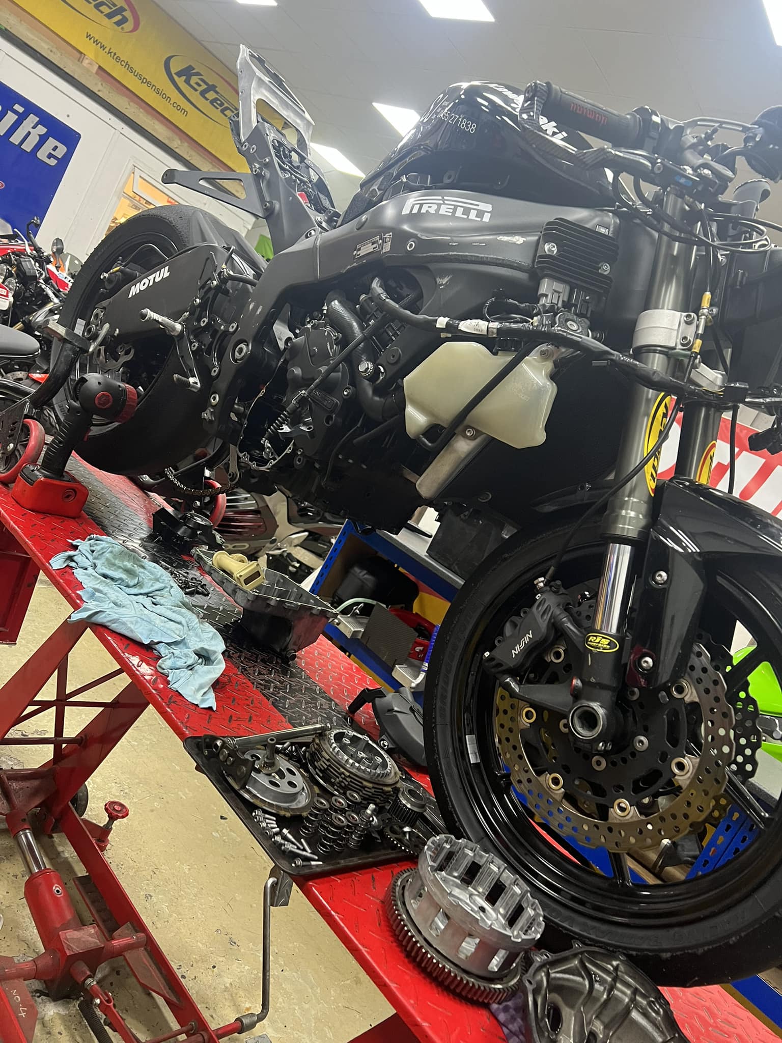 Another early Kawasaki zx6 gearbox in for repair #kawasaki #zx6