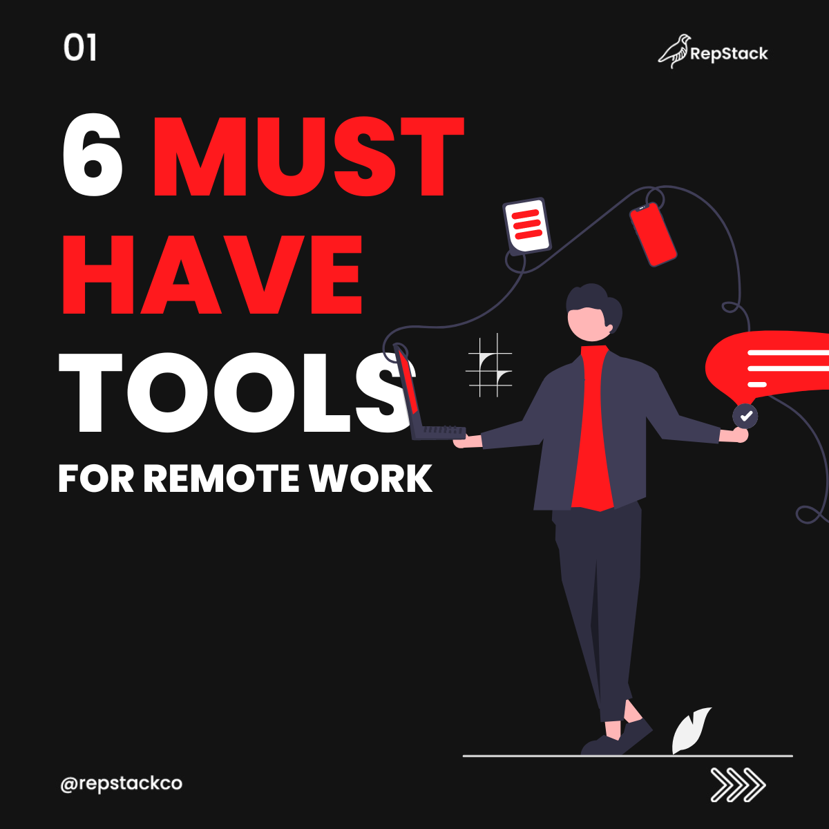 RepStack - 6 must have tools for remote work. To optimize... | Facebook