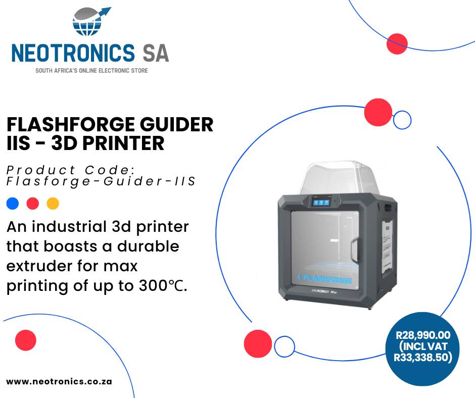 Neotronics SA - The Flashforge Guider IIs, upgraded based... | Facebook