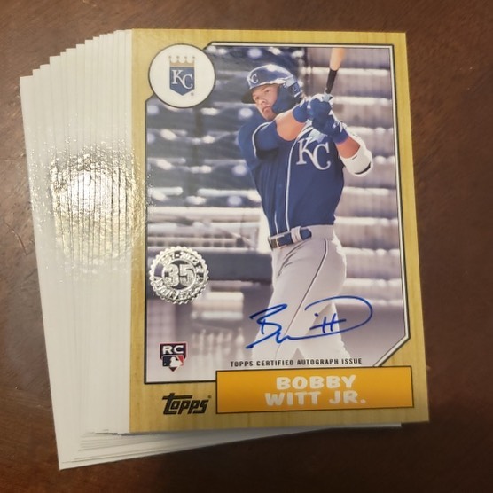 Pulled first redemption card from vending machine for Bobby Witt