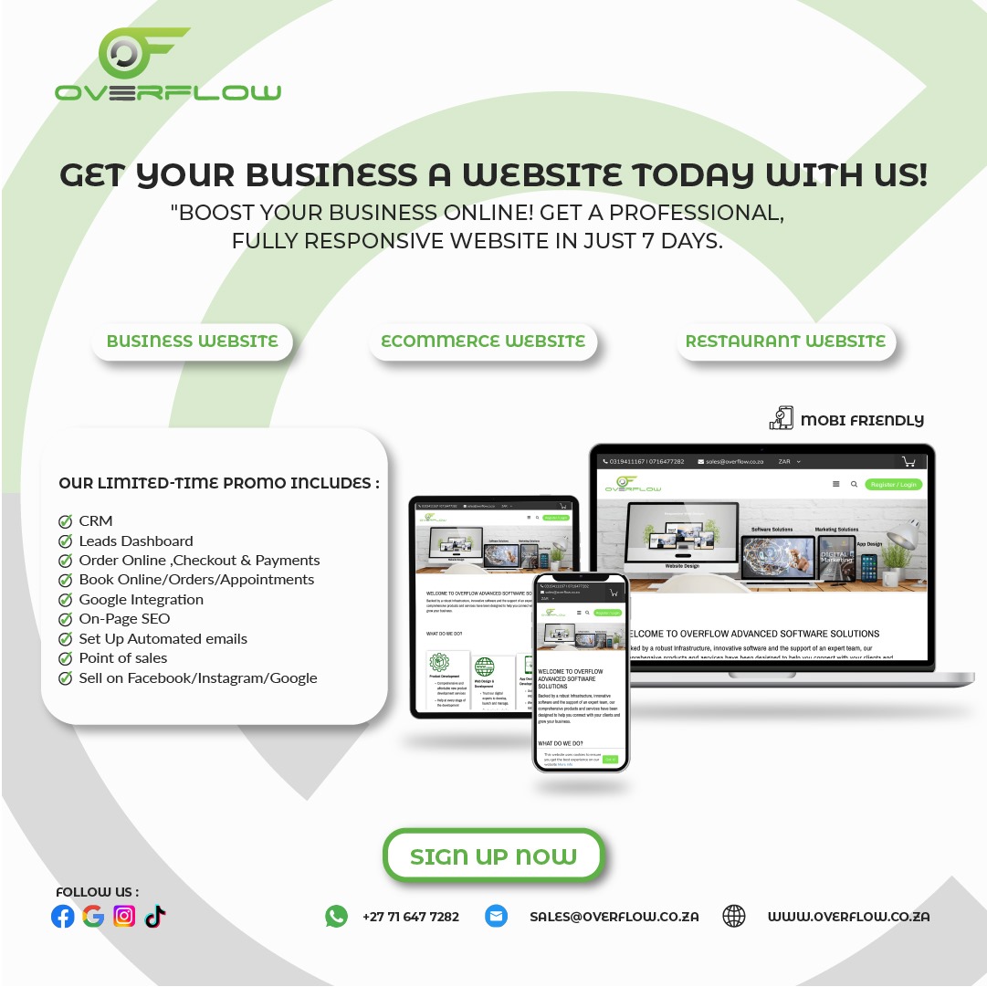 Overflow PLR - Get your business a website today with us!... | Facebook