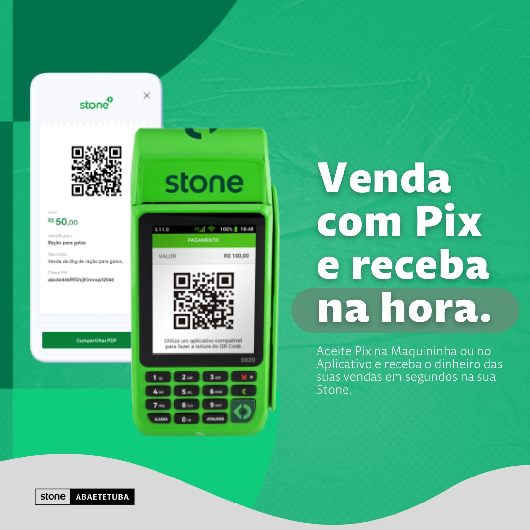 Aceite pagamentos com... - Stone - Franquia Abaetetuba-PA