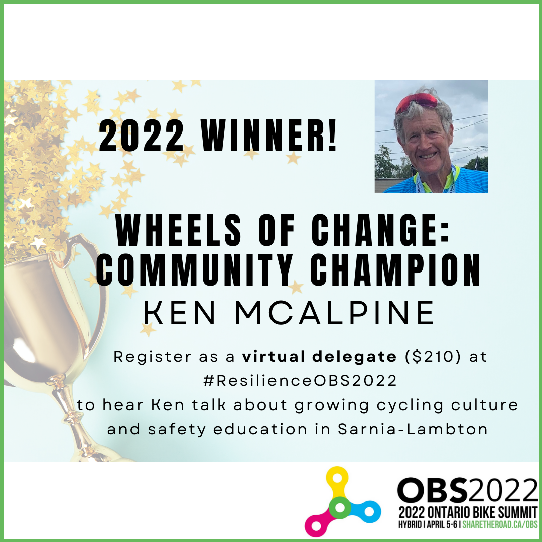 Share The Road - Congratulations to Ken McAlpine, our... | Facebook