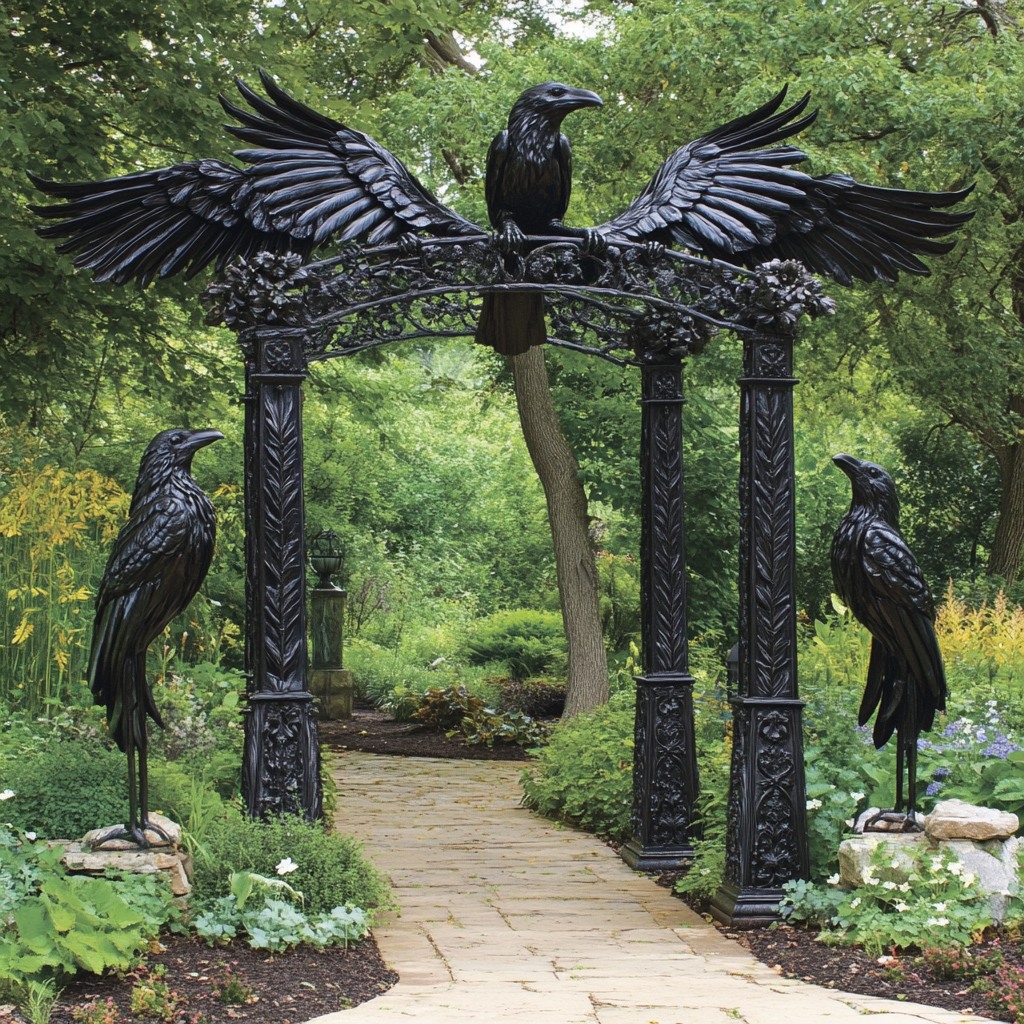 Raven - Step into a world of mystery with this stunning crow-themed ...