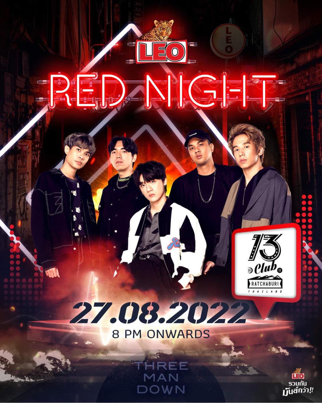 เปิดขายบัตร คอนเสิร์ตThree Man Down... - 13Club Ratchaburi | Facebook