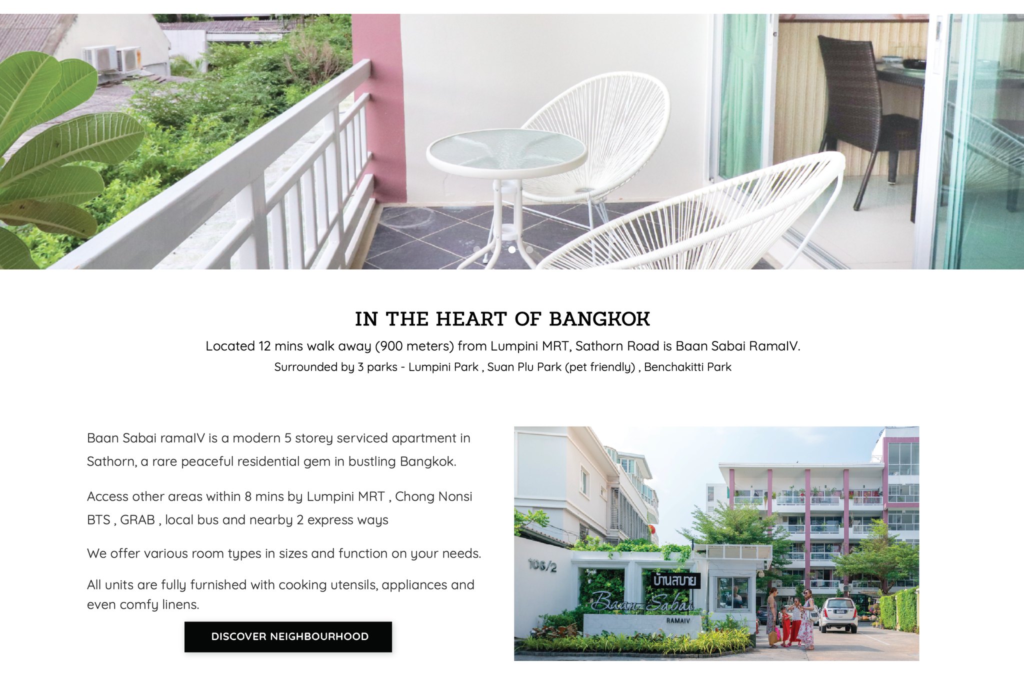 Visit Our official... - Baan Sabai Rama IV Service Apartment | Facebook