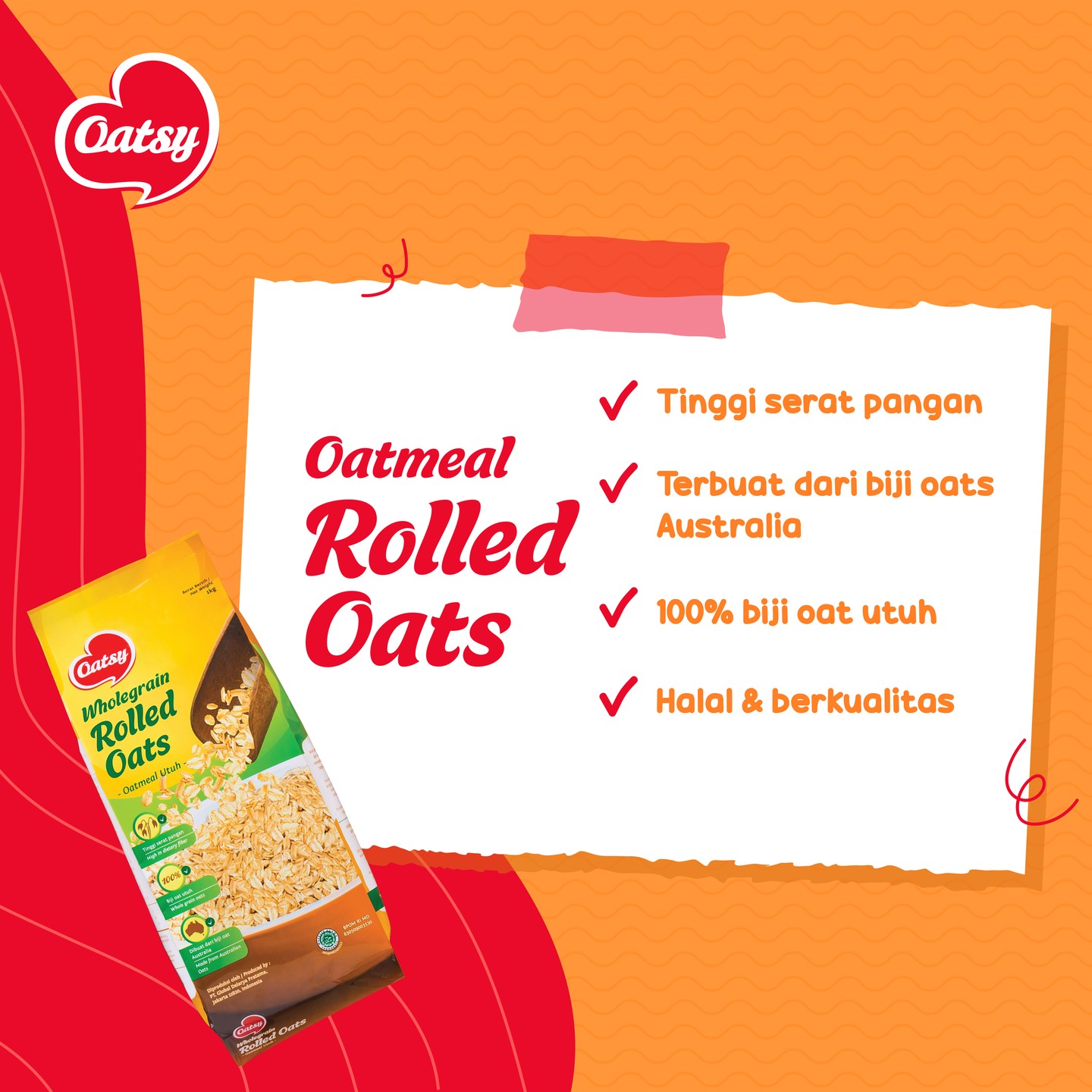 Oatsy - Kenapa sih kamu harus pilih Oatsy Rolled Oats dari...