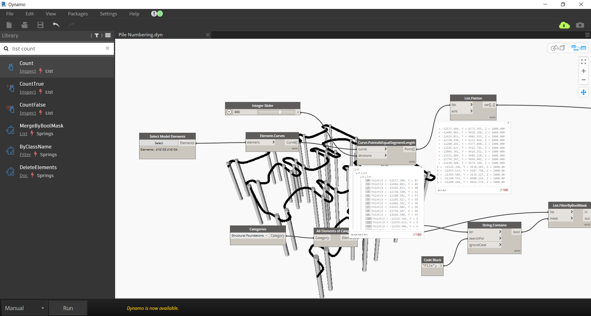 Tesla BIM X - อัพเกรด script พร้อมแก้ Bug เพื่อ Run Pile...