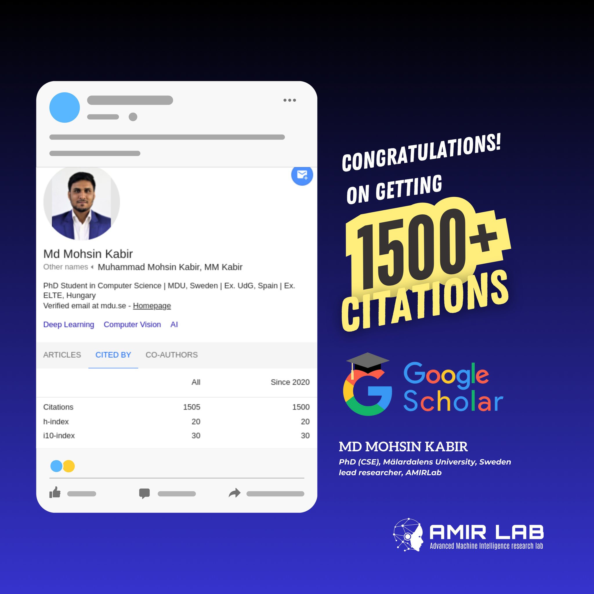 Advanced Machine Intelligence Research Lab - AMIR Lab | Dhaka