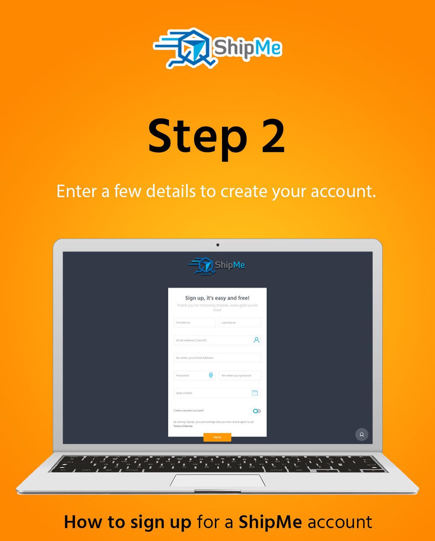 ShipMe - Here is a step-by-step tutorial of how to sign up... | Facebook