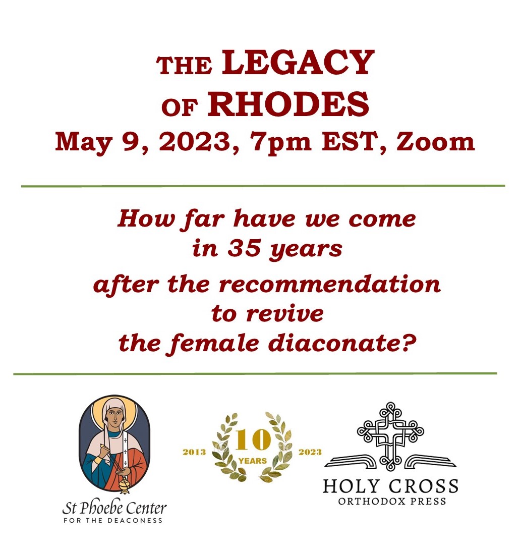 St. Phoebe Center for the Deaconess - Zoom Event: The Legacy of Rhodes ...