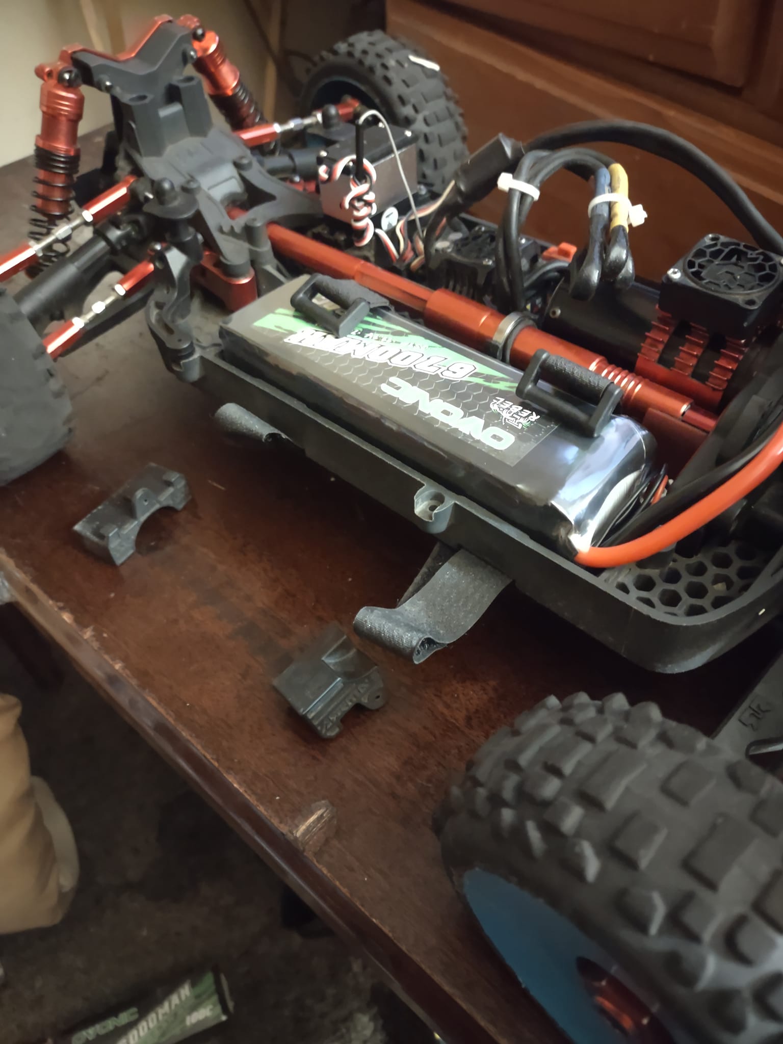 Supporto Batteria In Alluminio Powerhobby – 6S/8S, Per Arrma Typhon 6S, Nuovo - Foto 5