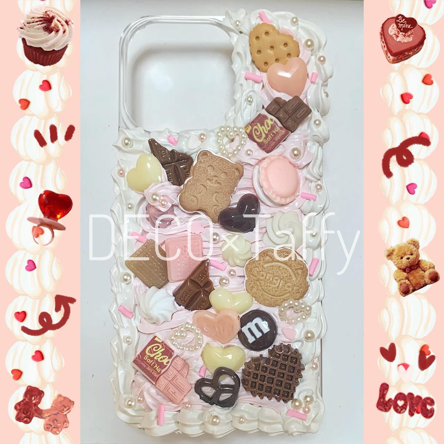 ネイルチップ ホイップデコ オーダー 🧁🍪🍫🥨🤎 オーダーありがとうございます😊 スイートなホイップデコ