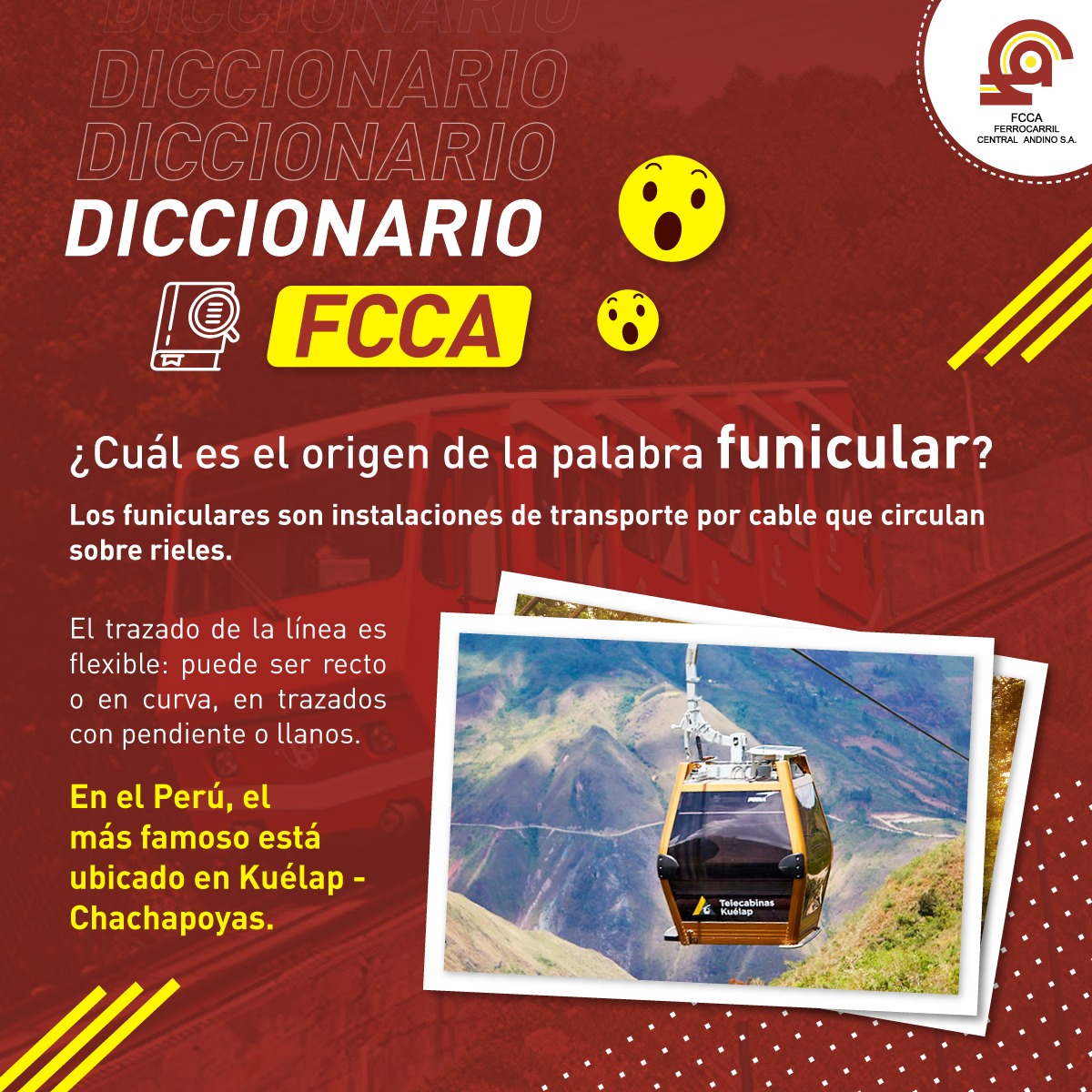 Ferrocarril Central Andino - Oficial - #DiccionarioFCCA 🔠 🚂 Conoce un ...