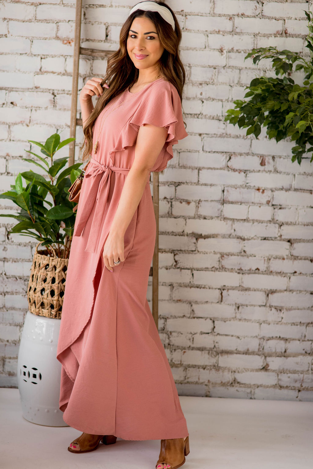 Maxi dresses are the perfect piece for any occasion! They're cute and trendy, but also add that comfort that every girl wants. Flutter Wrap Maxi