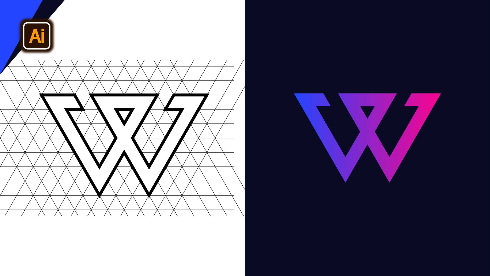 New - Modern Creative Grid Logo Design in Adobe Illustrator | Adobe ...