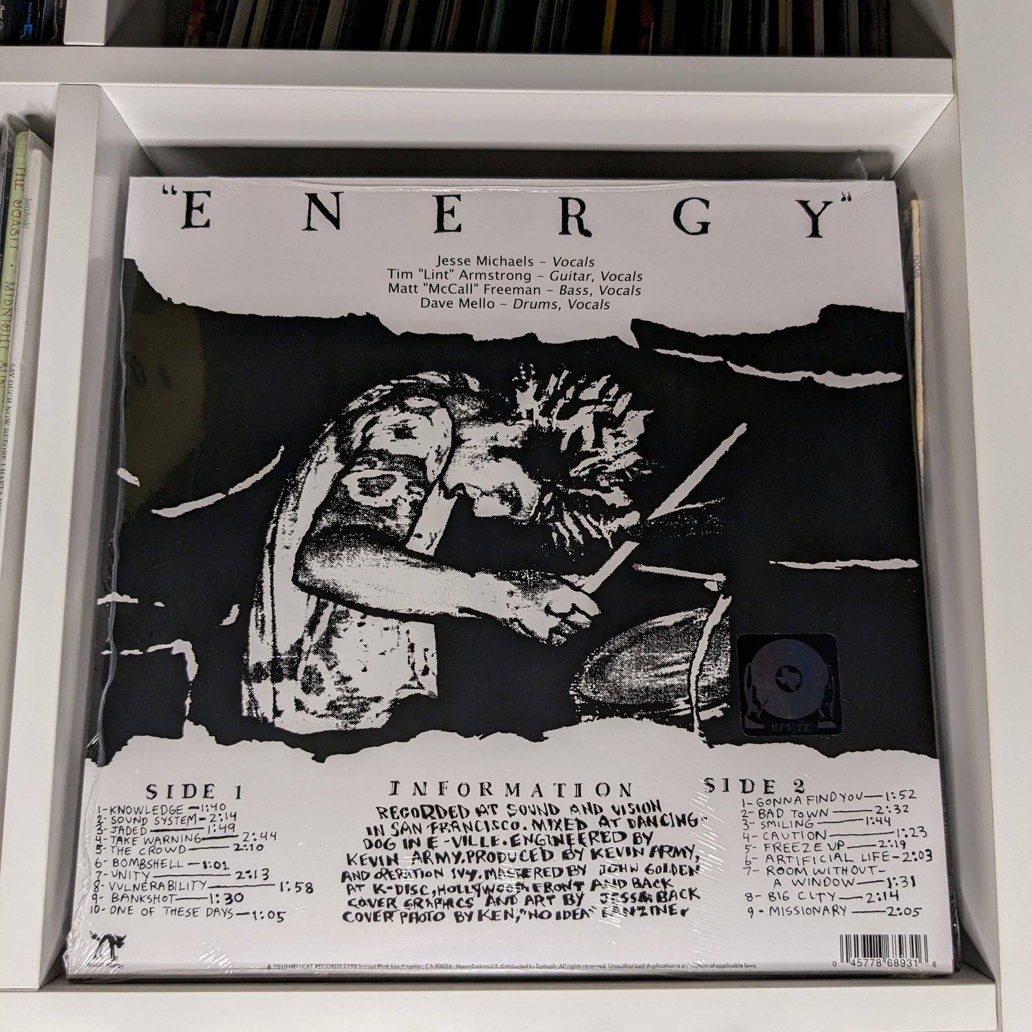 What are favorite songs from Operation Ivy's Energy album?