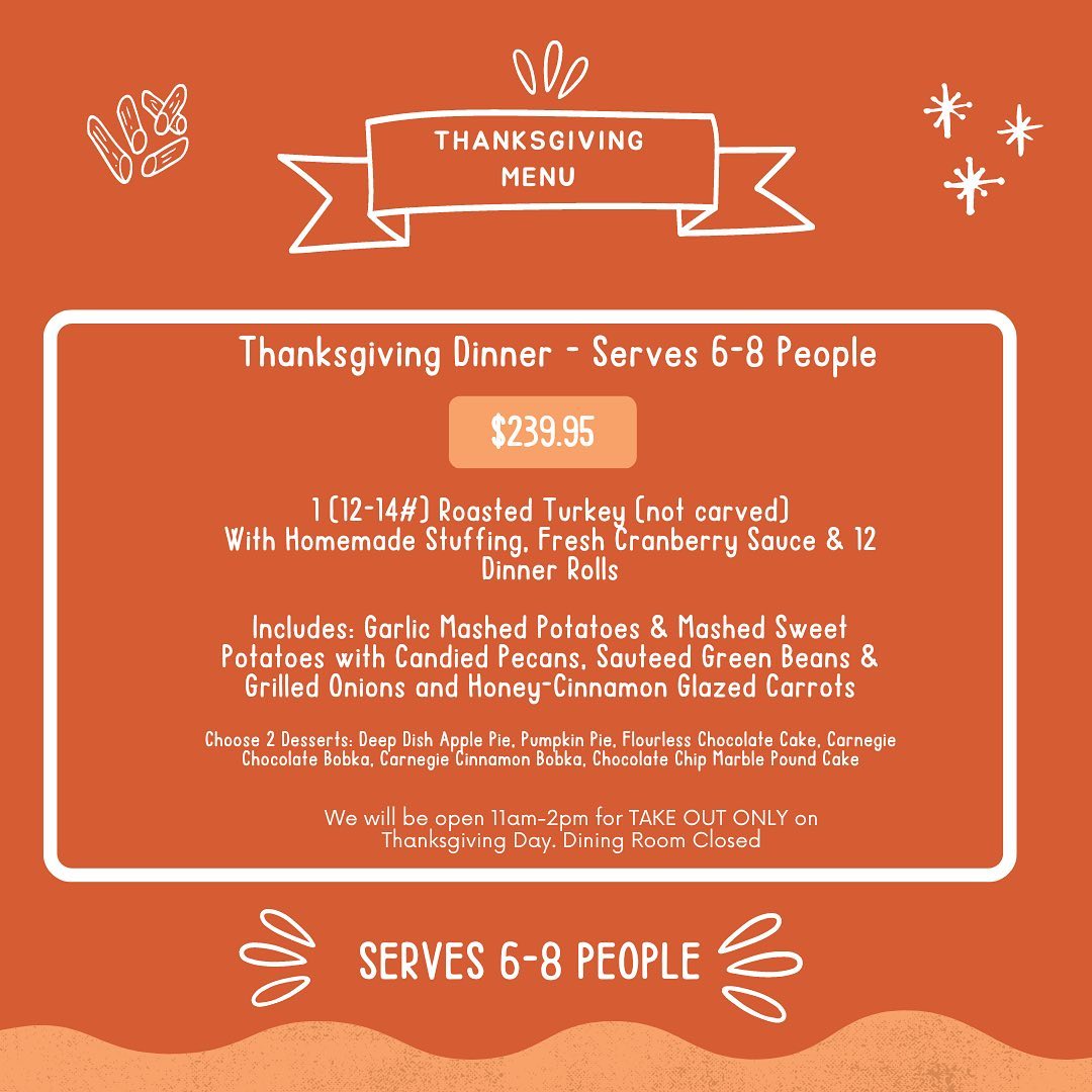 Plan your Thanksgiving now. Take... - 3G's Gourmet Deli | Facebook